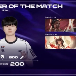 开云中国官网-Bdd整个系列赛发挥出色，斩获KT对阵BRO系列赛POM